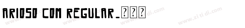 Arioso Com Regular字体转换